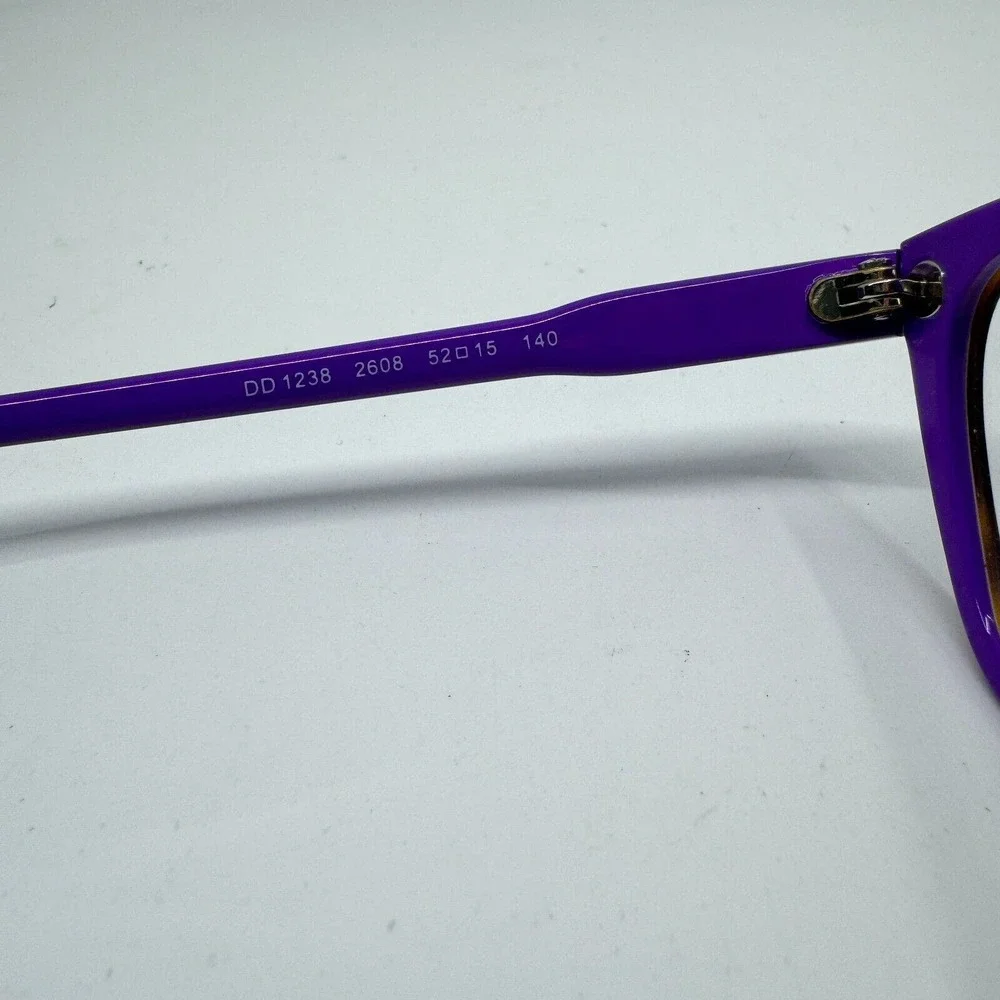 Dolce & Gabbana Women's Eyeglasses D&G DD1238 2608 Havana Violet Frame‎ H11149